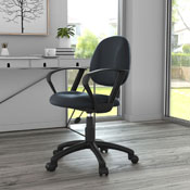 Boss Black Posture Chair W/ Loop Arms, B307